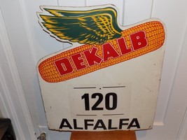 Vintage Dekalb 120 Alfalfa Masonite Sign - $2,398.96 MXN