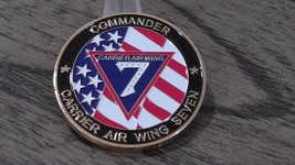 USN CVW-7 VAQ 140 VFA 83 Commander Carrier Air Wing Seven Challenge Coin... - £27.75 GBP
