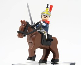 2pcs French Cuirassier Horse Napoleonic Wars Minifigures Battle of Waterloo - £6.37 GBP