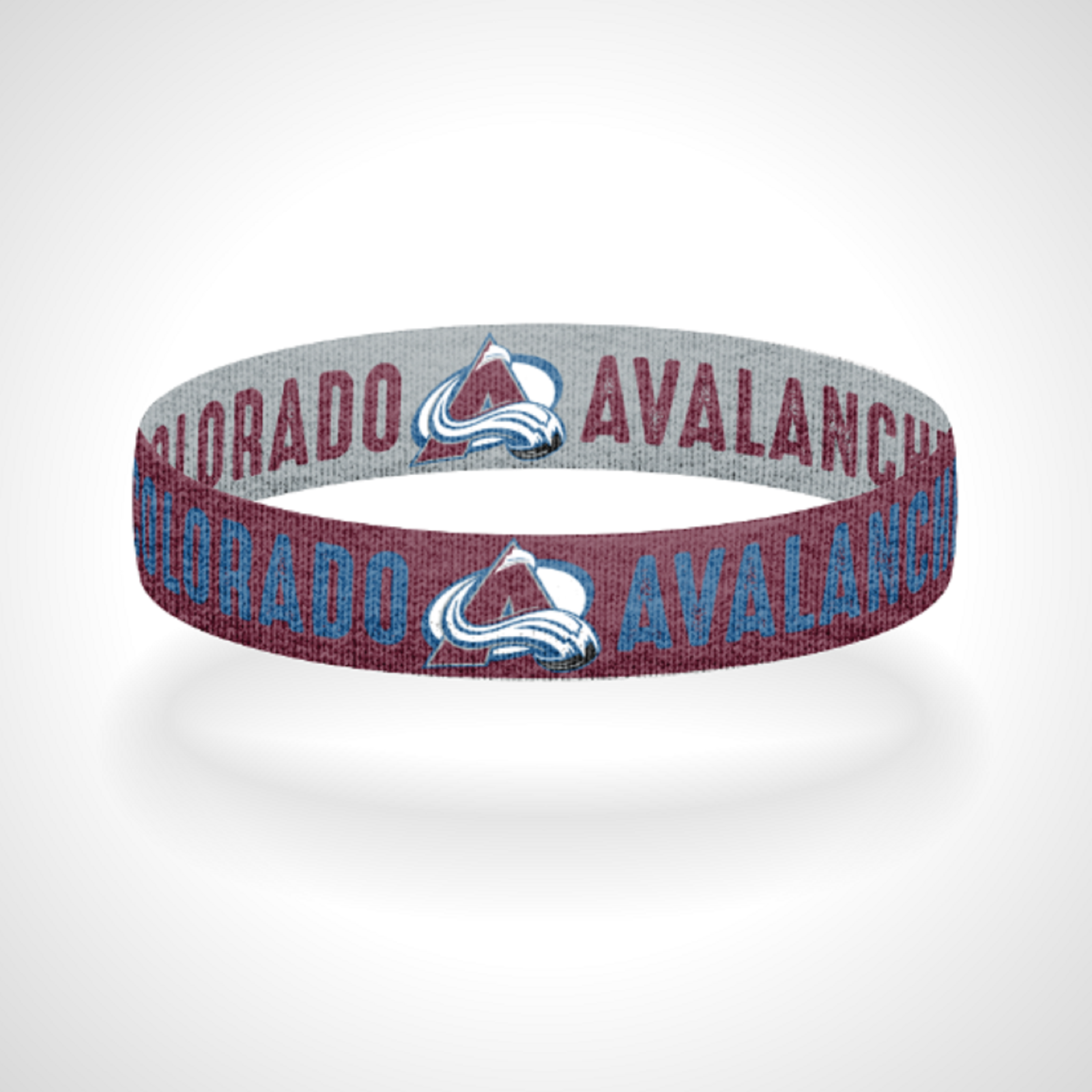 Primary image for Reversible Colorado Avalanche Bracelet Wristband Let's Go Avs