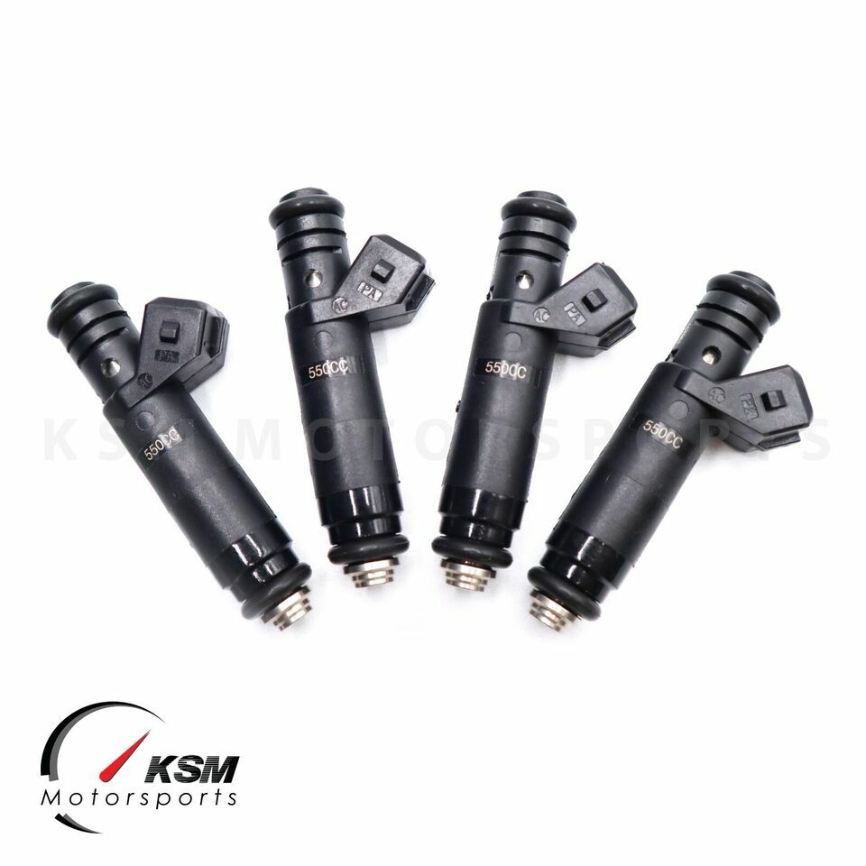 4 550cc 52lb fit Siemens Deka EV1 Fuel Injectors FOR VW Audi 1.8T E85 fi... - $144.00
