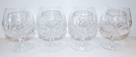 STUNNING VINTAGE SET OF 4 WATERFORD CRYSTAL LISMORE BRANDY SNIFTER GLASSES - £126.77 GBP