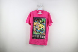 Vintage 90s Mens Small Spell Out Fiesta San Antonio Texas Short Sleeve T-Shirt - £35.19 GBP