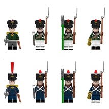 Napoleonic Wars French Artillery and Russian Artillery Soldiers 8pcs Minifigures - £15.32 GBP