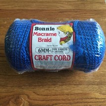 Bonnie Macrame Craft Cord 6mm X 100 yd Royal Blue BB6-100-037 Pepperell ... - $9.89
