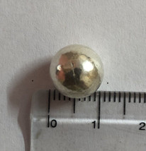 2 Stück x 999 reines Silber Hindu-Religiöse Massivsilberkugel, 4,8–5,2 g... - $36.35