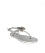 Rocawear Girls Jelly Diamond Bow Flat Sandals.  SZ 1M.  Silver  - €8,45 EUR