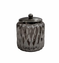 Glacier Collection Black Finish Bathroom Canister - $819.27 MXN