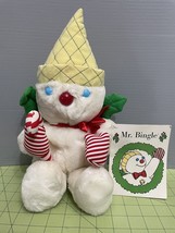 Mr Bingle Plush 1997 Vintage Maison Blanche  Snowman Christmas Candy Cane 17&quot; - $123.74