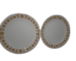 Vintage Corelle Pyrex Butterfly Gold 10.25&quot; Dinner Plates, Set of 2,  Ma... - £11.72 GBP