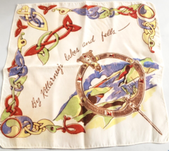 Celtic Ladies Vintage Silk Handkerchief Killarney&#39;s Lakes and Fells 11&quot; ... - £11.18 GBP