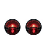 Model A Hot Rat Rod Taillight Lamp Bracket Set Solid Red Lens Brake Stop Turn UK - $124.31 CAD