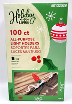 Holiday Living 100 Pack Plastic Christmas Light Hanging Kit Minatare C-7... - £8.77 GBP