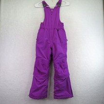 Lands End Kids Size 7 Purple Insulated Snow Bib Pants Adjustable Straps - £19.65 GBP