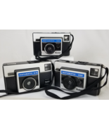 vintage Kodak Instamatic X30 X15 camera point click lot x3 straps USA! - €36,66 EUR