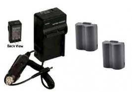 Two 2 Batteries + Charger For Panasonic DMC-FZ18 DMC-FZ18K DMC-FZ18S DMC-FZ28 - £19.74 GBP