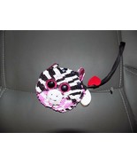TY Beanie Boos 5&quot; ZOEY ZEBRA Fashion Soft Wristlet Coin Purse Strap NEW - $16.20