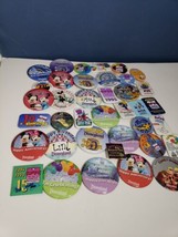 Vintage Disneyland Walt Disney Button Pinback Lot of 37 Mickey Mouse Clu... - $29.69