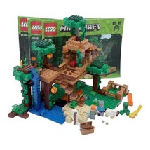 LEGO Minecraft 21125 The Jungle Tree House 100% Complete W/Manuals **READ** - £50.19 GBP