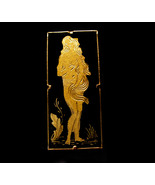 Victorian Goddess Aphrodite nude Brooch - Venus Nymph Damascene pin - gr... - £76.12 GBP