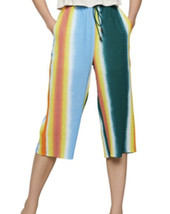 NWT BCBGENERATION PRINTED PALAZZO PANTS IN JASPER Multi Size S - £19.56 GBP