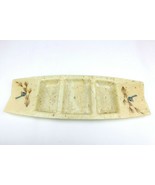 1950s Atomic Fiberglass Divided Serving Relish Tray Bluebirds Dip Appeti... - $804.22 MXN