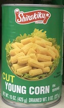 Shirakiku Cut Young Corn In Brine 15 Oz Can (Pack Of 8) - $94.05