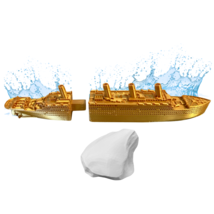 Golden Split In Half Titanic Bath Boat And Pool Toy,Break In Half RMS Ti... - $408.22 MXN