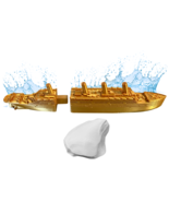 Golden Split In Half Titanic Bath Boat And Pool Toy,Break In Half RMS Titanic - $30.50 CAD