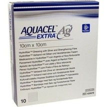 Aquacel AG Extra Silver Hydrofiber Wound Dressing 15cm x 15cm x 10 - $139.23 CAD