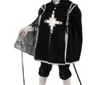 Men&#39;s Deluxe Musketeer Theatrical Quality Costume, Black, Large - £400.72 GBP+