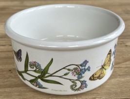 Portmeirion Round Bowl 6 7/8&quot; Vintage Stoke On Trent Forget Me Not Butte... - $72.00