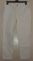 New Womens Levi&#39;s Signature Slim Ankle Five Pocket White Denim J EAN S Size 10/30 - £29.51 GBP