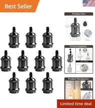E26 Vintage Lamp Socket, Edison Pendant Light Socket Replacement, Antiqu... - $68.29