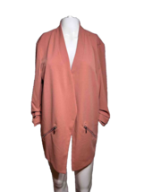 New Maurice’s Womens 2XL Plus Career Jacket Ruched Sleeves Pink - AC - $18.05