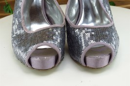 Jessica Simpson Women Sz 8 M Silver Pump Synthetic Shoes - £15.78 GBP