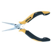 Wiha 32746 Pliers, Long Needle Nose, Straight, Serrated Jaws, ESD Safe - £69.19 GBP