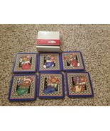 Pimpernel Christmas Bears In Stockings Coasters Holiday Made in England ... - $9.85