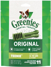 Greenies Teenie Dental Dog Treats 33 count (3 x 11 ct) Greenies Teenie Dental Do - £24.11 GBP