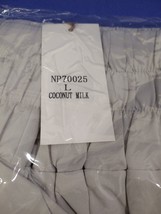 New, Very J NP70025 Elasticized Waist Active Wear Shorts Large Coconut Milk - £15.11 GBP