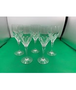 Set of 5 Nachtmann Crystal DIAMANT Wine Glasses 7 5/8&quot; - $119.99