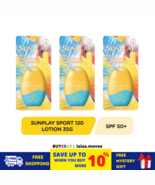 3 UNIT SUNPLAY Sport Sunscreen Lotion SPF 120 PA++++ SPORT-STRENGTH 35g - $985.86 MXN