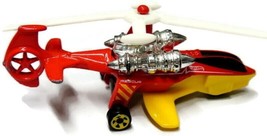 2006 Hot Wheels Sky Knife Helicopter Red Yellow - $12.37