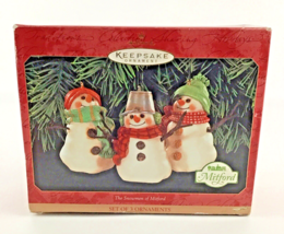 Hallmark Keepsake Christmas Tree Ornament The Snowmen Of Mitford Set Vintage - £23.76 GBP