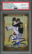 2012 Midwest League All-Star Card Archie Bradley Signed Card PSA Slabbed Auto 10 - £72.37 GBP