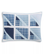 Martha Stewart Sailboat Yarn Dye Patchwork 100% Cotton Sham, Standard or... - €51,87 EUR