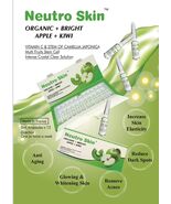 4 Box Neutro Skin Organic + Bright Apple + Kiwi Vitamin C 12 x 5ml Fast Shipping - $259.90