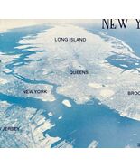 1980s Aerial View New York City Postcard Continental NYC Long Island E86RP3 - €17,17 EUR