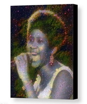 Framed Abstract Aretha Franklin 8.5X11 Art Print Limited Edition w/signed COA - £15.33 GBP