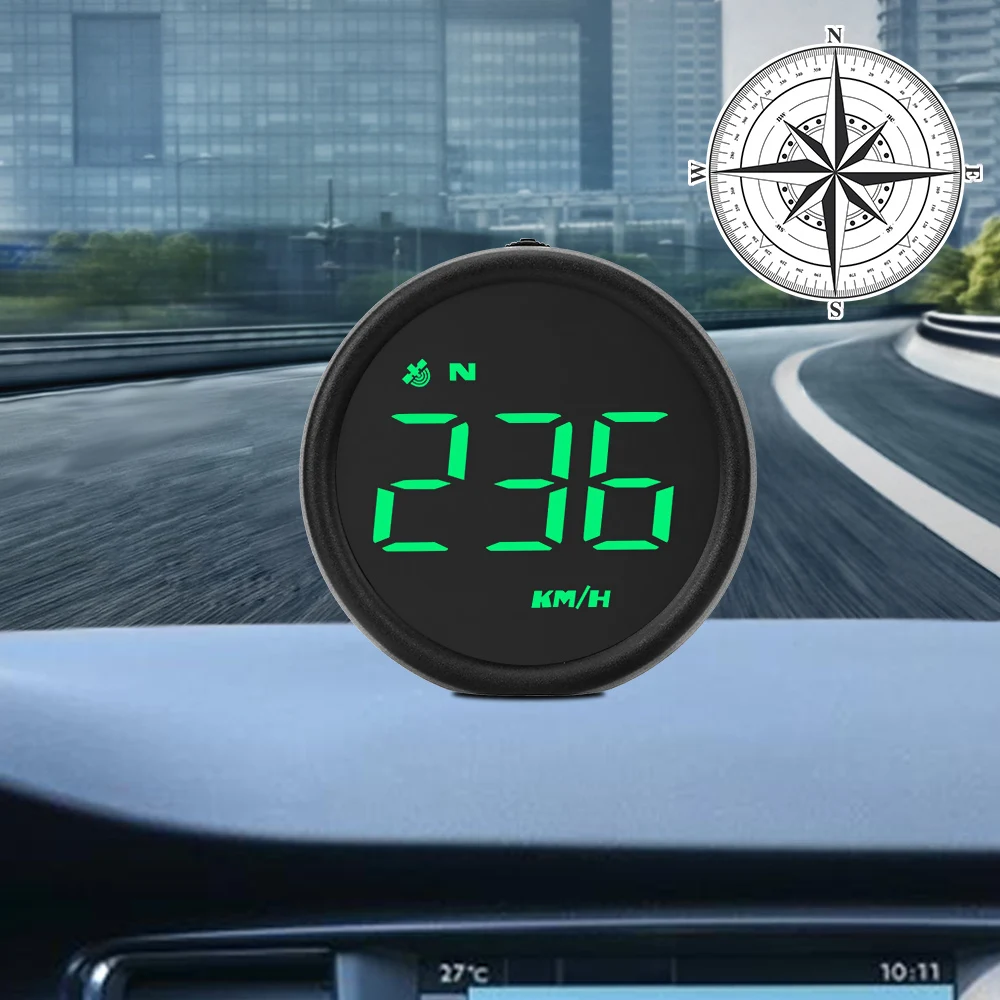 Car GPS Speedometer HUD Speed Meters Alarm Head Up Display Off Road 4x4 Compass - £25.88 GBP